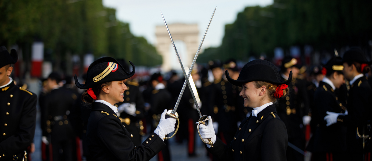 L’X au défilé du 14 juillet, les élèves polytechniciennes à l'honneur