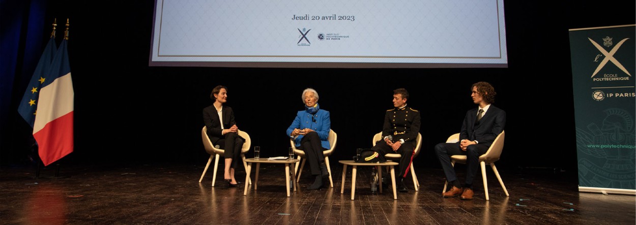 ECB’s Christine Lagarde delivers a conference at École Polytechnique 